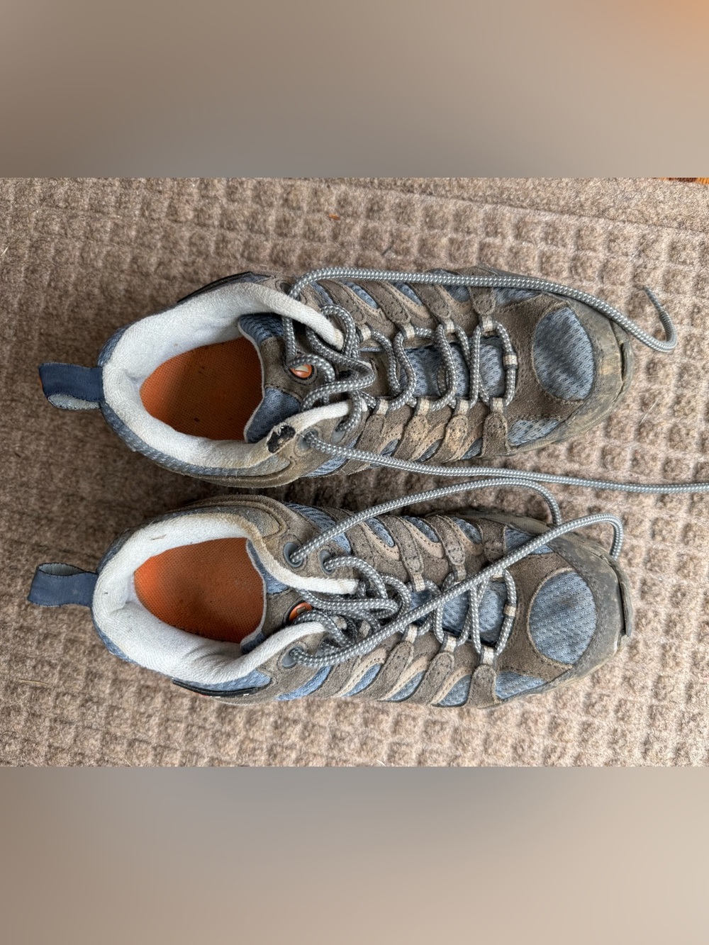 Women’s Merrell Vibram Sole Suede & Mesh Hiking Sneakers